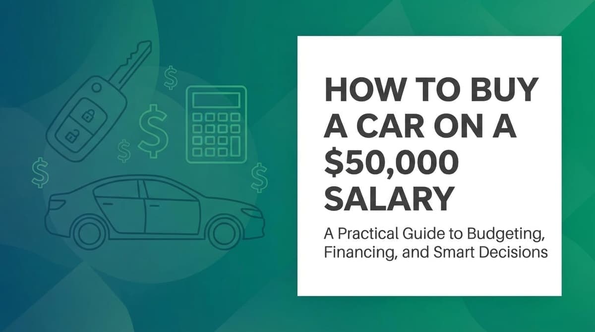 Car affordability guide for $50,000 salary: budget and best choices.